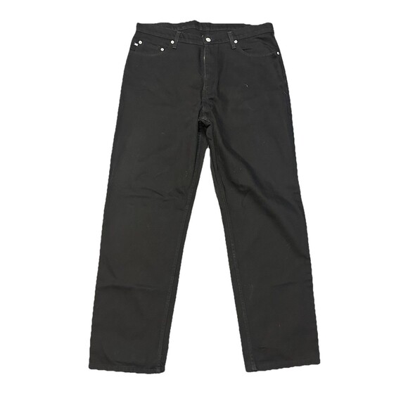 Vintage Polo Jeans Co Jeans Mens 38x32 Black Loose Baggy Y2K Ralph Lauren 90's - Picture 3 of 7